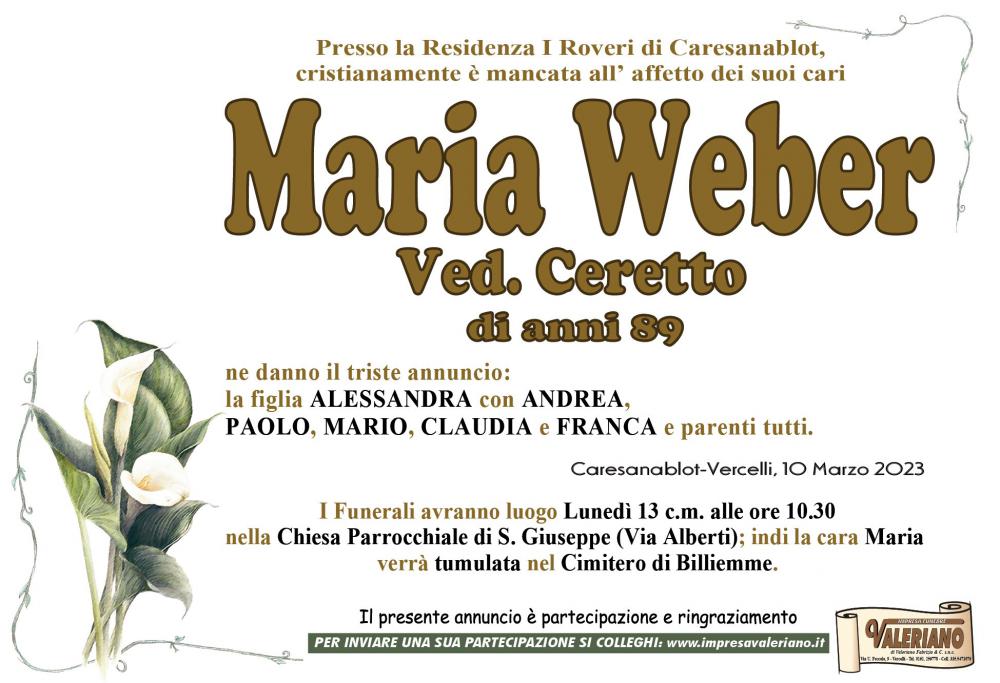 WEBER MARIA