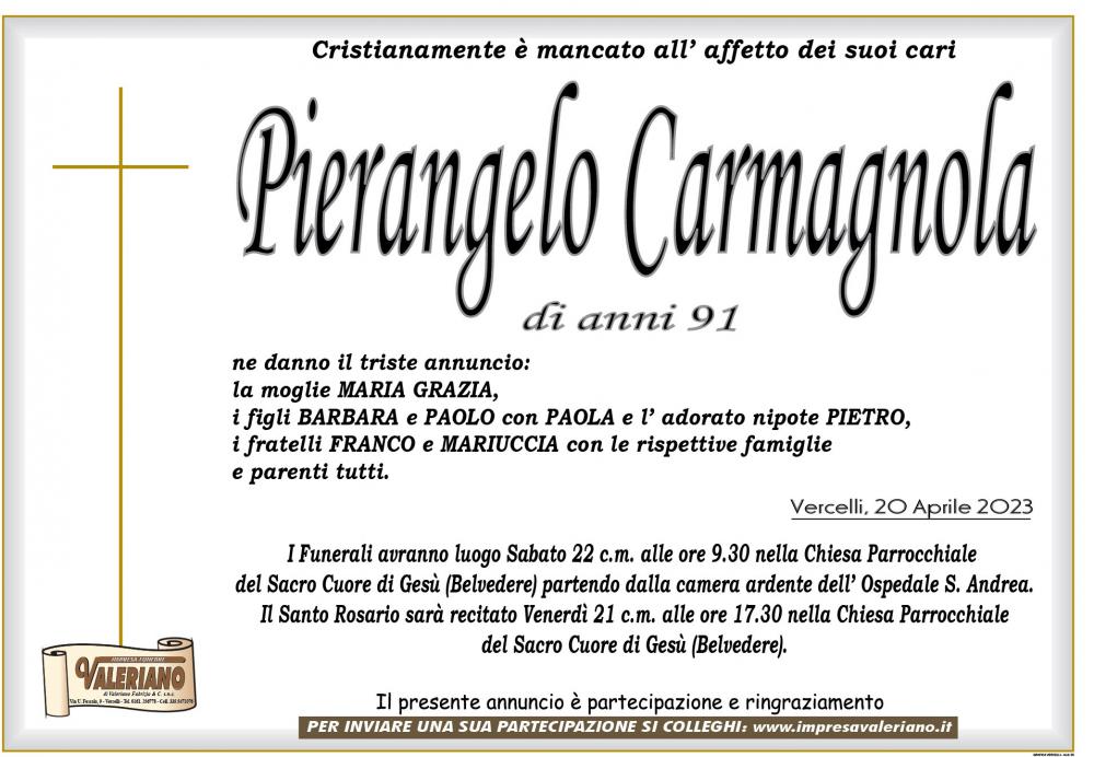 PIERANGELO CARMAGNOLA