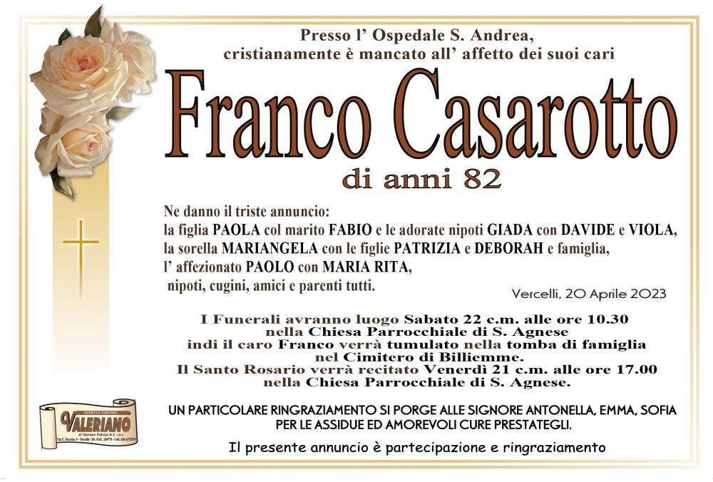 FRANCO CASAROTTO