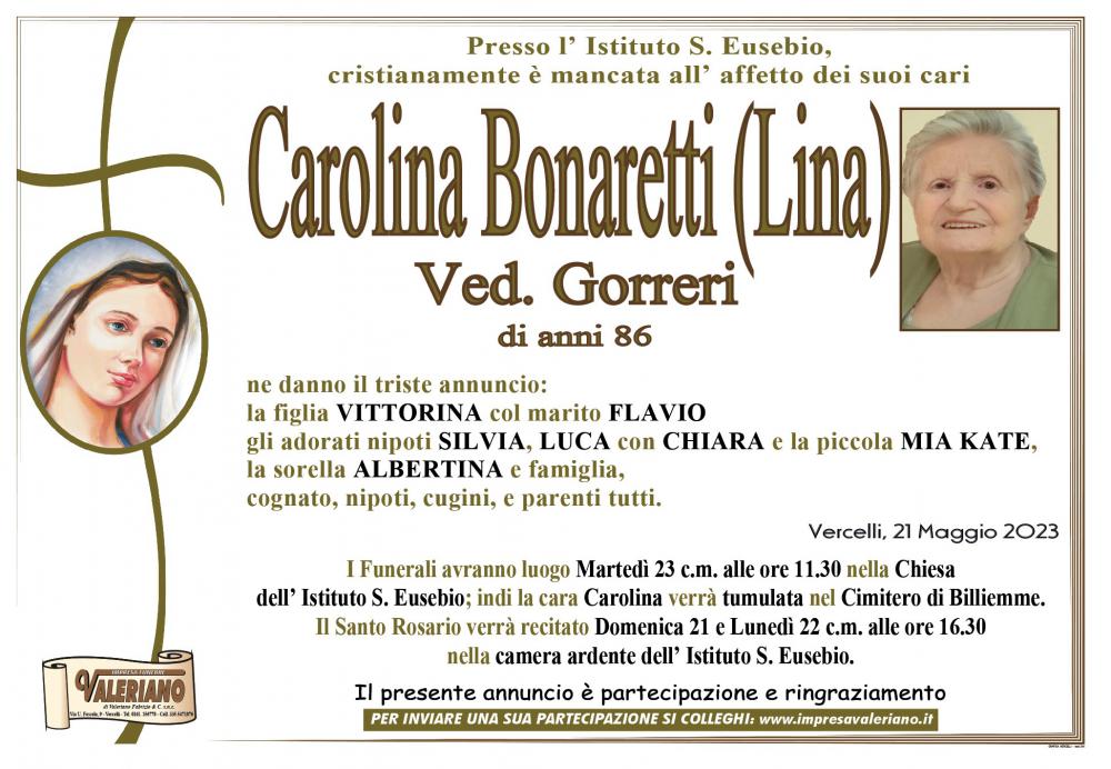 BONARETTI CAROLINA
