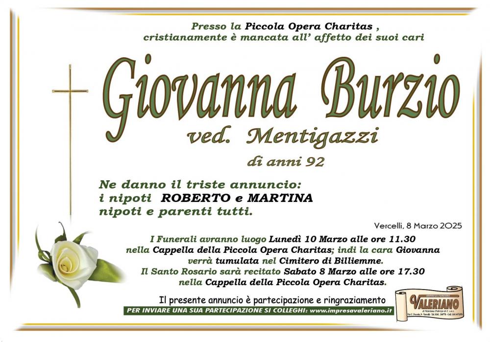 GIOVANNA BURZIO