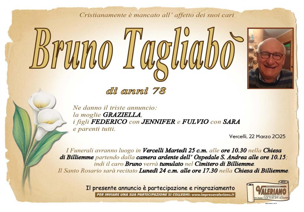 BRUNO TAGLIABO'