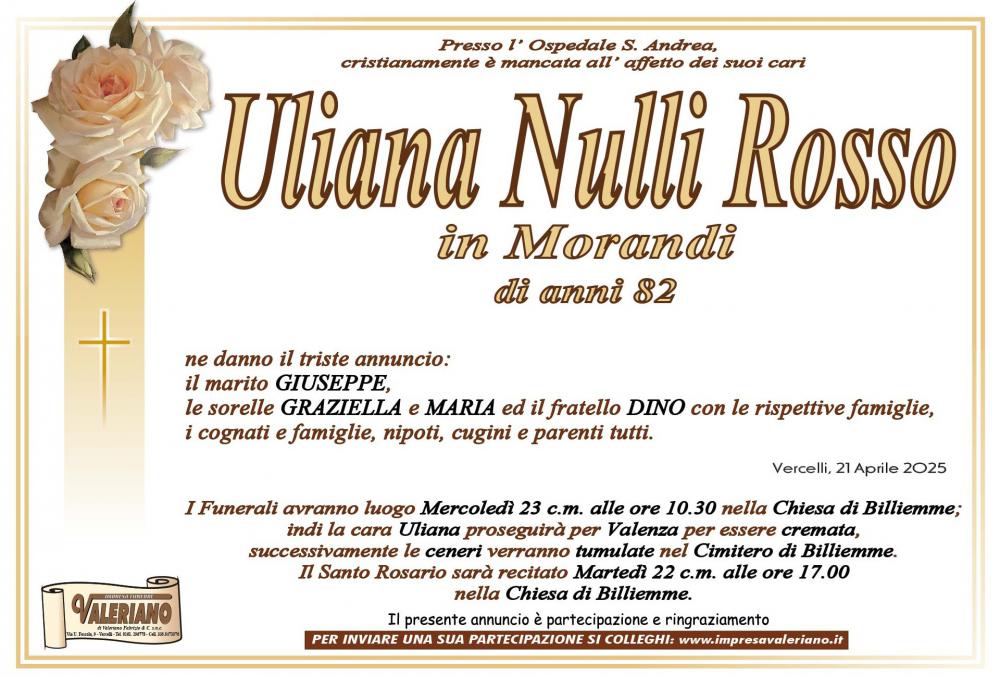 ULIANA NULLI ROSSO