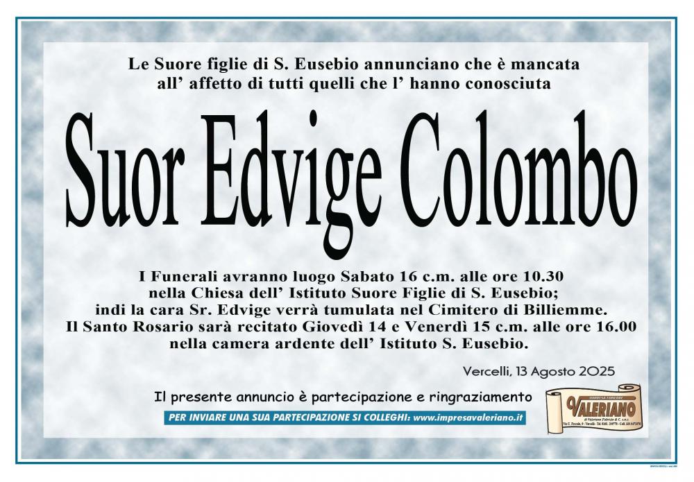 SUOR EDVIGE COLOMBO