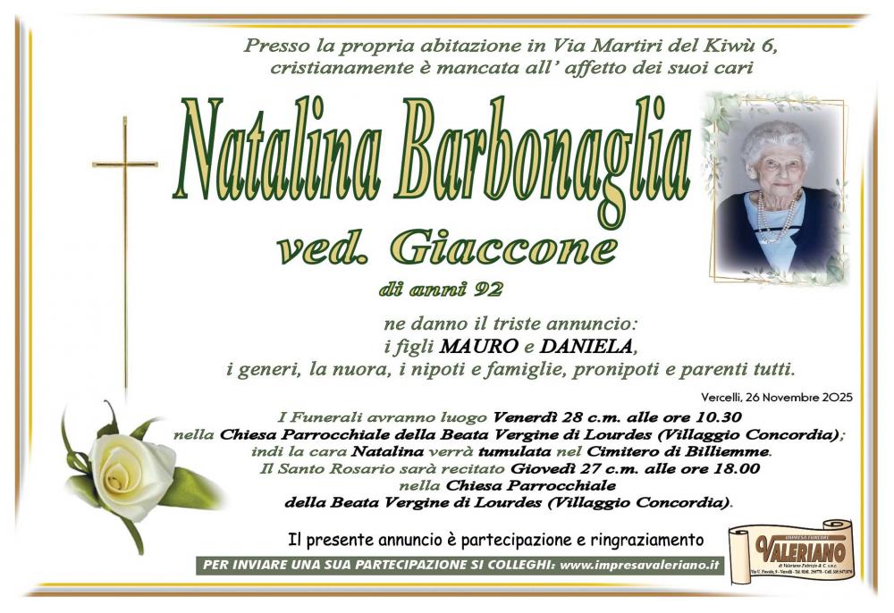 NATALINA BARBONAGLIA