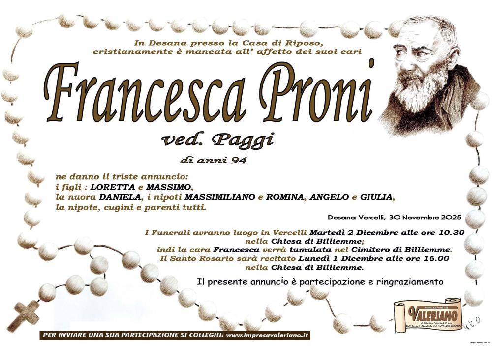FRANCESCA PRONI