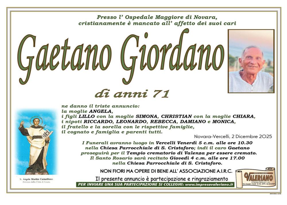 GAETANO GIORDANO