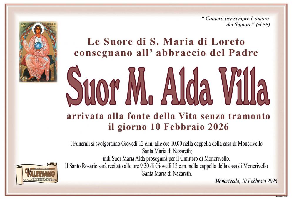 SUOR MARIA ALDA VILLA