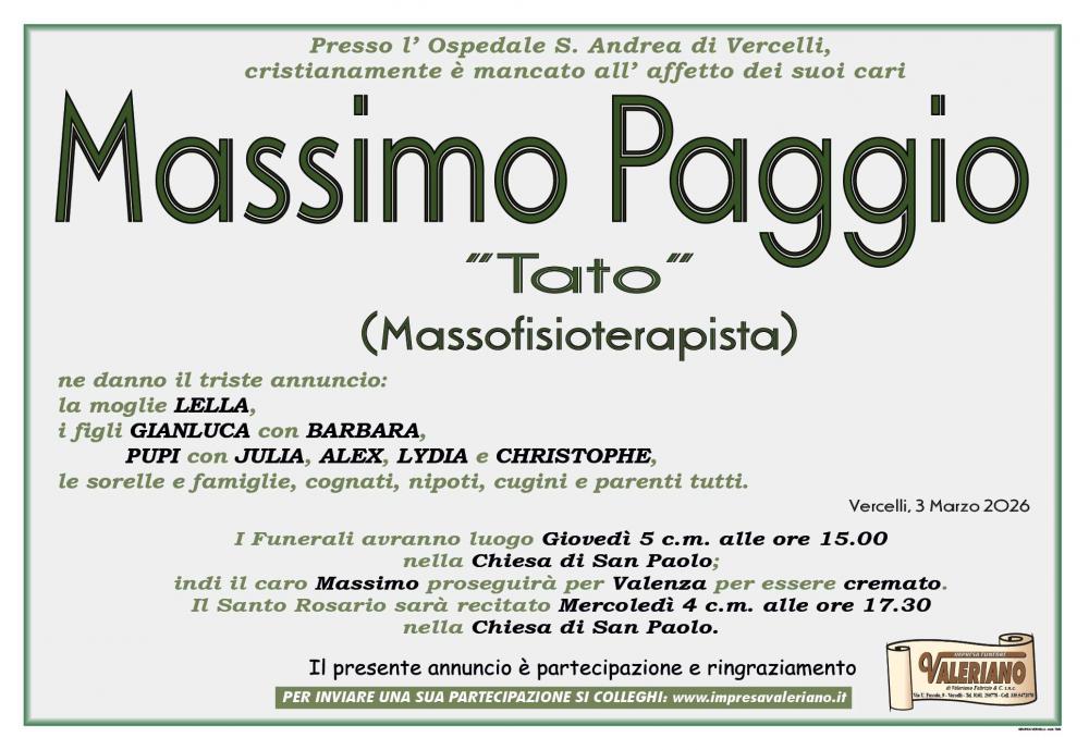 MASSIMO PAGGIO