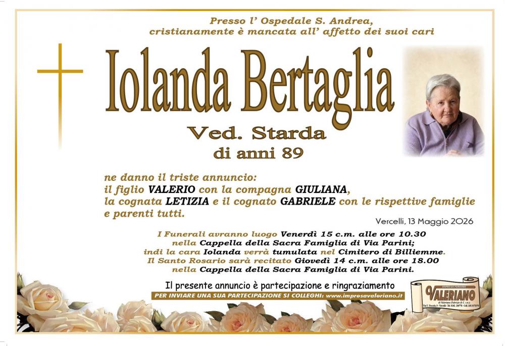 IOLANDA BERTAGLIA