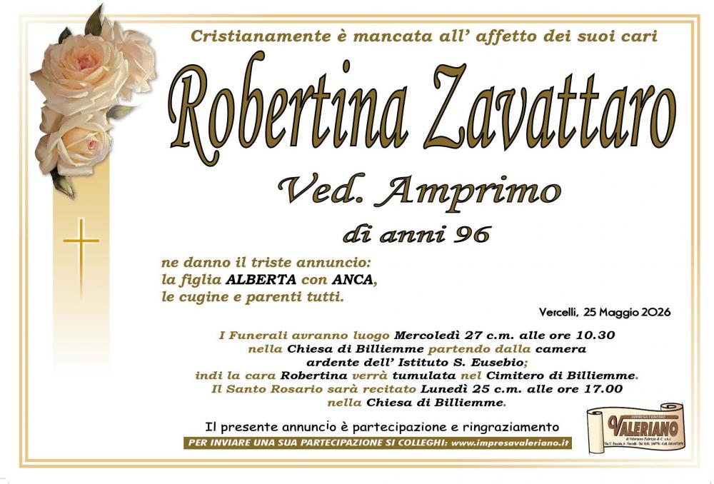 ZAVATTARO ROBERTINA