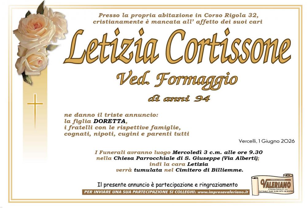 LETIZIA CORTISSONE