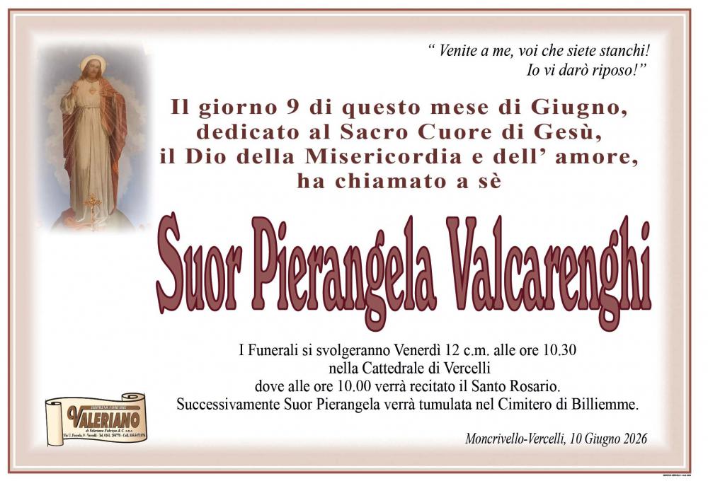 SUOR PIERANGELA VALCARENGHI