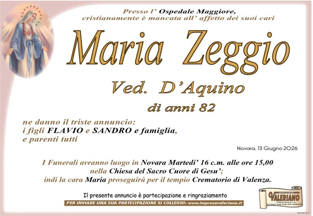 MARIA ZEGGIO
