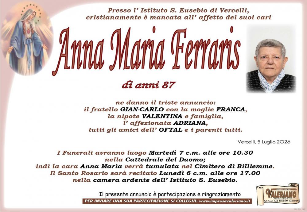 ANNA MARIA FERRARIS