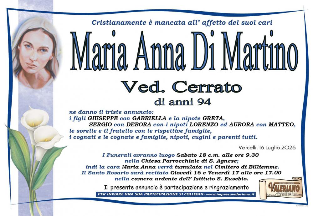 MARIA ANNA DI MARTINO