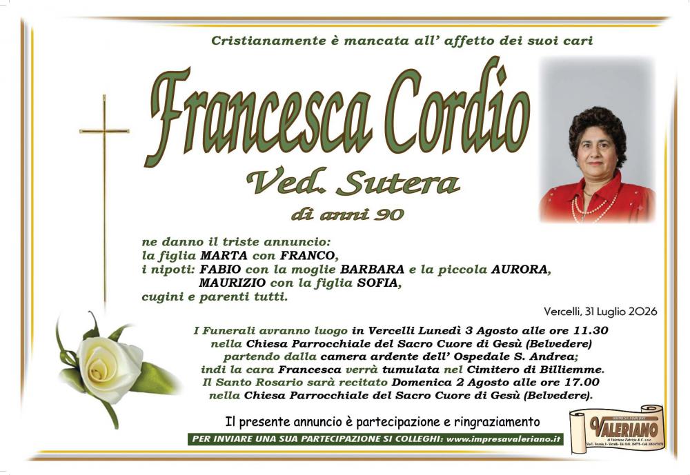 FRANCESCA CORDIO